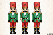 Christmas Nutcracker PNG File, an Illustration by Libby Wishes (Thumbnail 1 of 6)