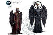 Nocturnal Winged Creatures Clipart, an Illustration by ThatsDesignArt (Thumbnail 5 of 10)