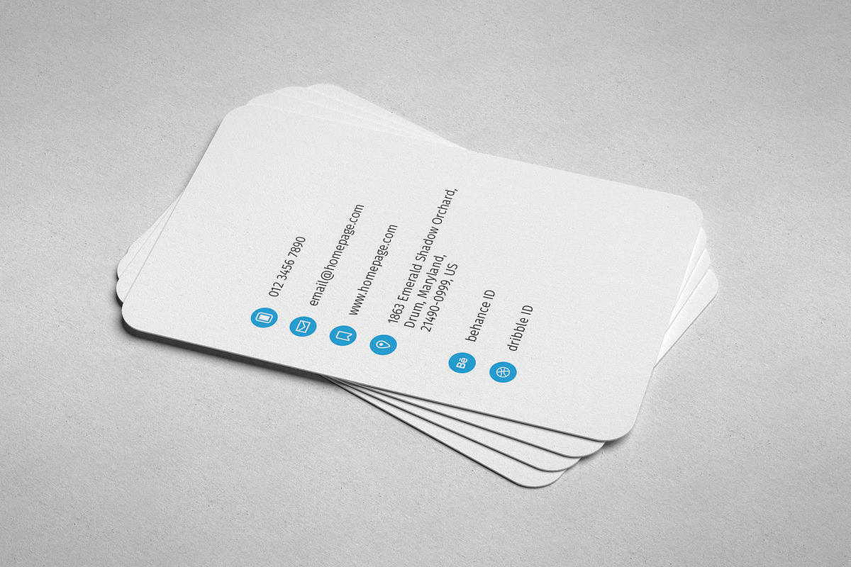 Freelancer Business Card IV, a Business Card Template by blooon (Photo 3 of 4)