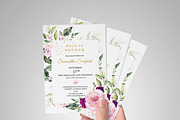 lavender Pink and Gold Bridal Shower, an Invitation Template by DreamsClipArt (Thumbnail 3 of 5)