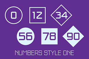 Numbers Style One Fonts