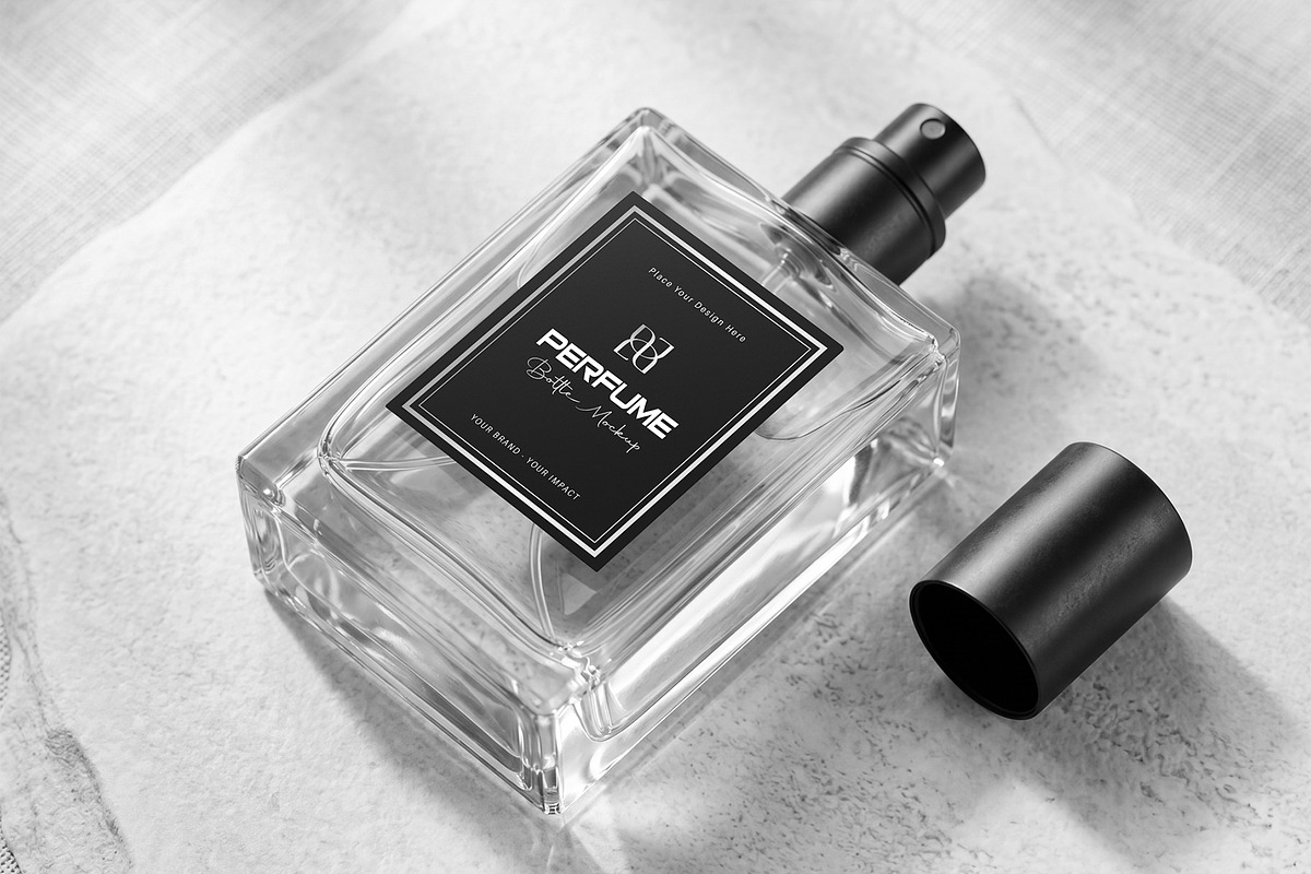 Luxury Perfume Bottle Mockup, a Packaging Mockup by graphypix (Photo 3 of 4)