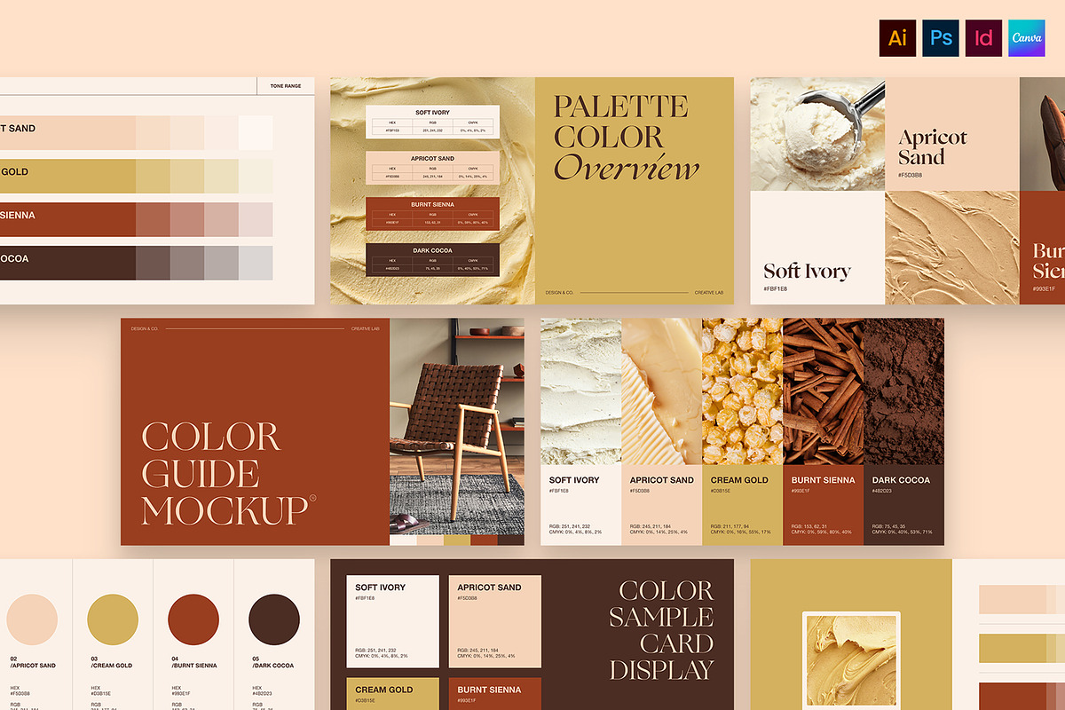 Color Palette Presentation Template, a Presentation Template by ...