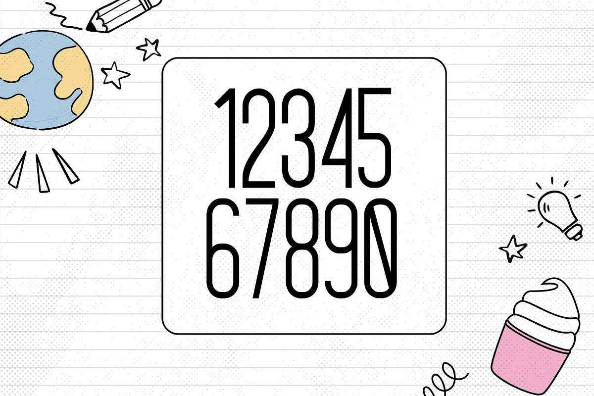 Doodle Daze - Adorable Slim Typeface, a Sans Serif Font by HipFonts (Photo 4 of 7)