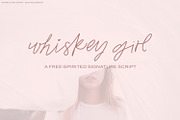 Whiskey Girl Script Font, a Script Font by Beck McCormick (Thumbnail 1 of 10)
