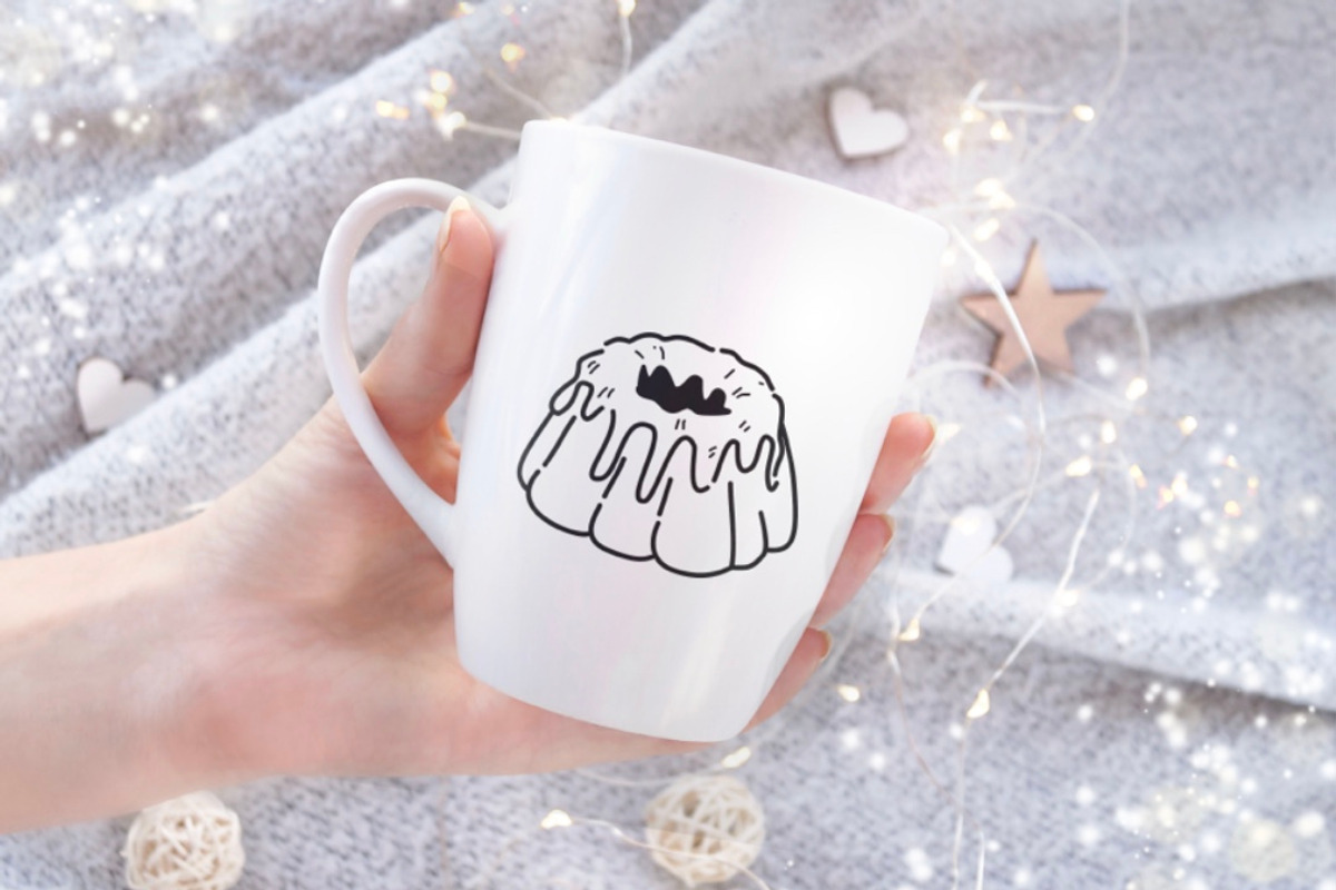 Christmas Feast Line Art Clipart, a Food Illustration by Blumensdiary (Photo 4 of 6)