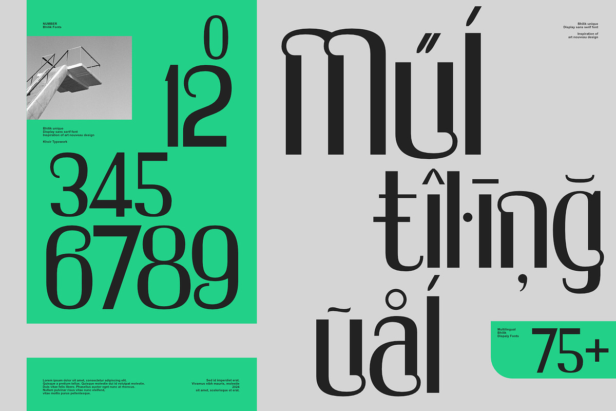 Bhilik - Display Font, a Sans Serif Font by Khoir (Photo 9 of 11)
