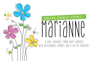 Marianne | A cute mixed-case font