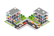 Traffic transport city multi-story, an Object Illustration by AlexZeL (Thumbnail 1 of 3)