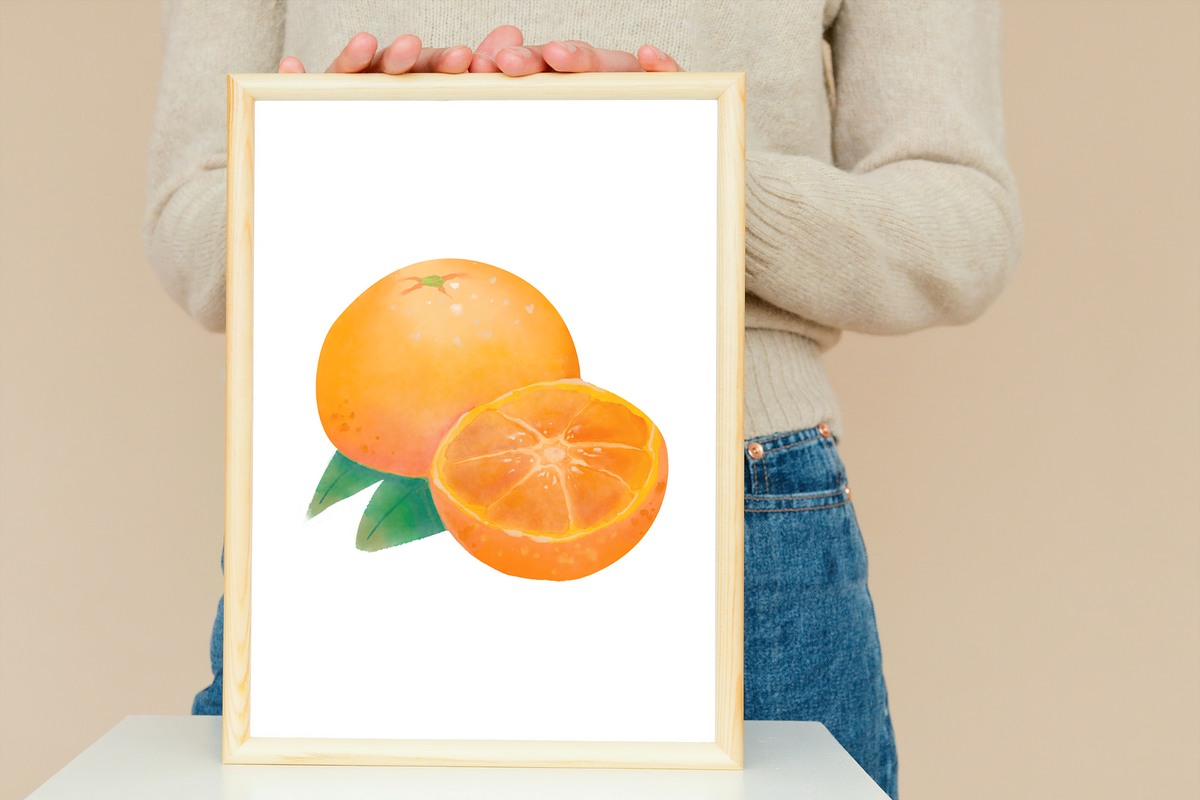 Watercolor Fruit Wall Art Printables, a Poster Template by Image for Sale (Photo 2 of 4)