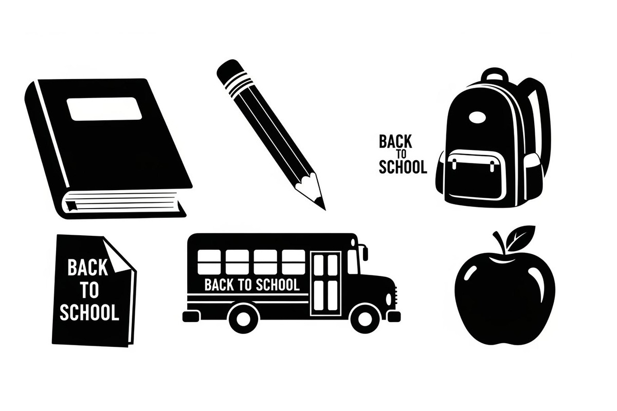 Back To School Silhouette Bundle, an Illustration by Designer_Momina (Photo 10 of 51)