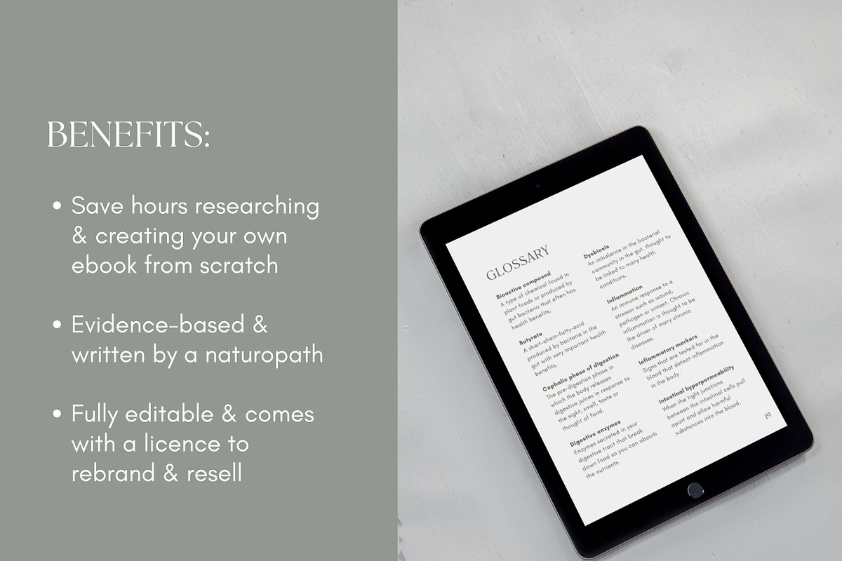 Gut Ebook Canva Template, a Presentation Template by Naturopath Hub (Photo 6 of 9)