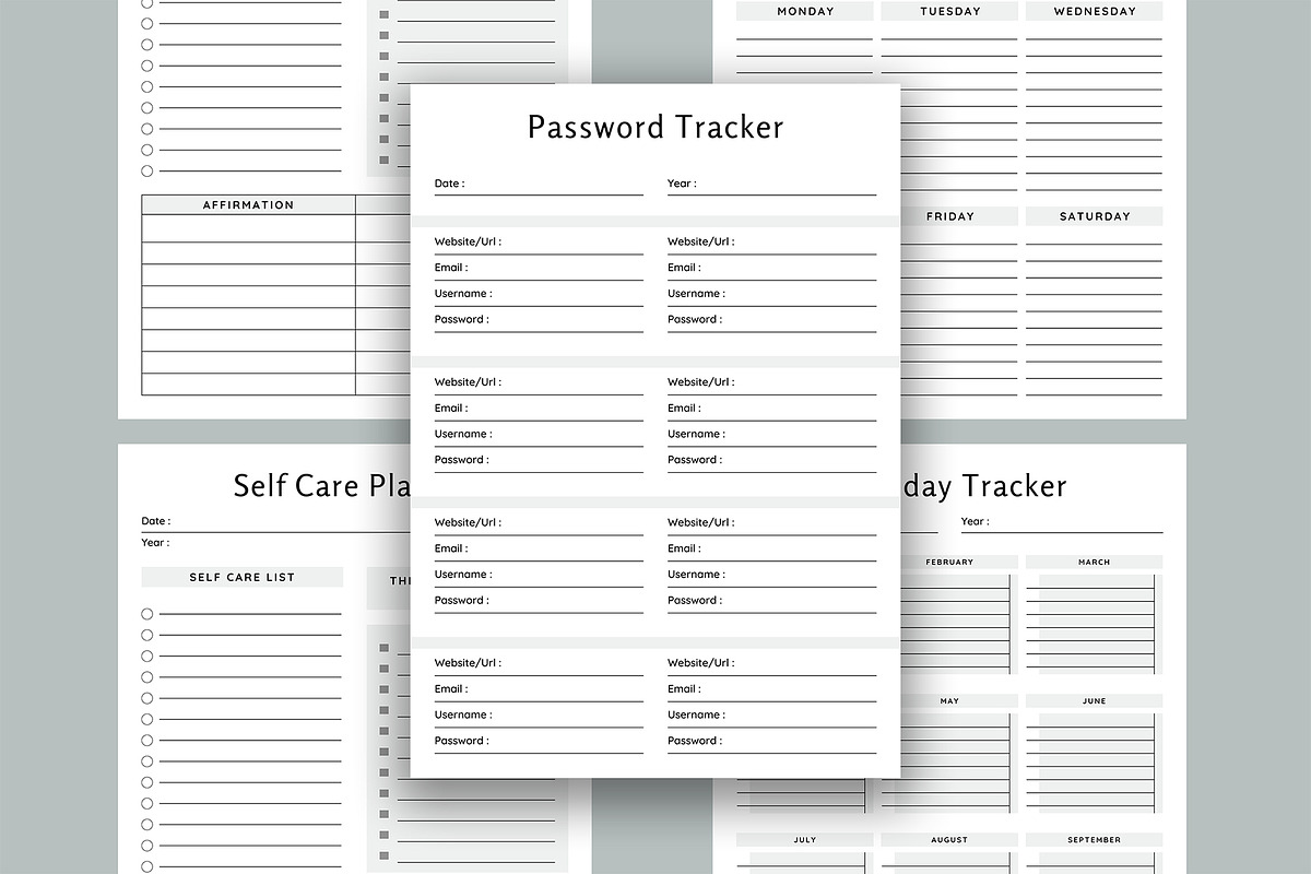 Canva Editable Planner Bundle Pack, a Stationery Template by Design Zone