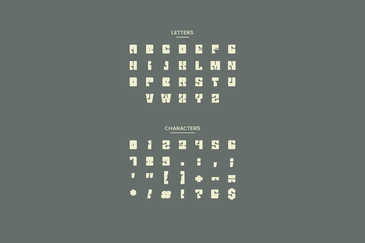 Kraruh - Bold Modular Typeface, a Font by Letterna (Photo 3 of 4)