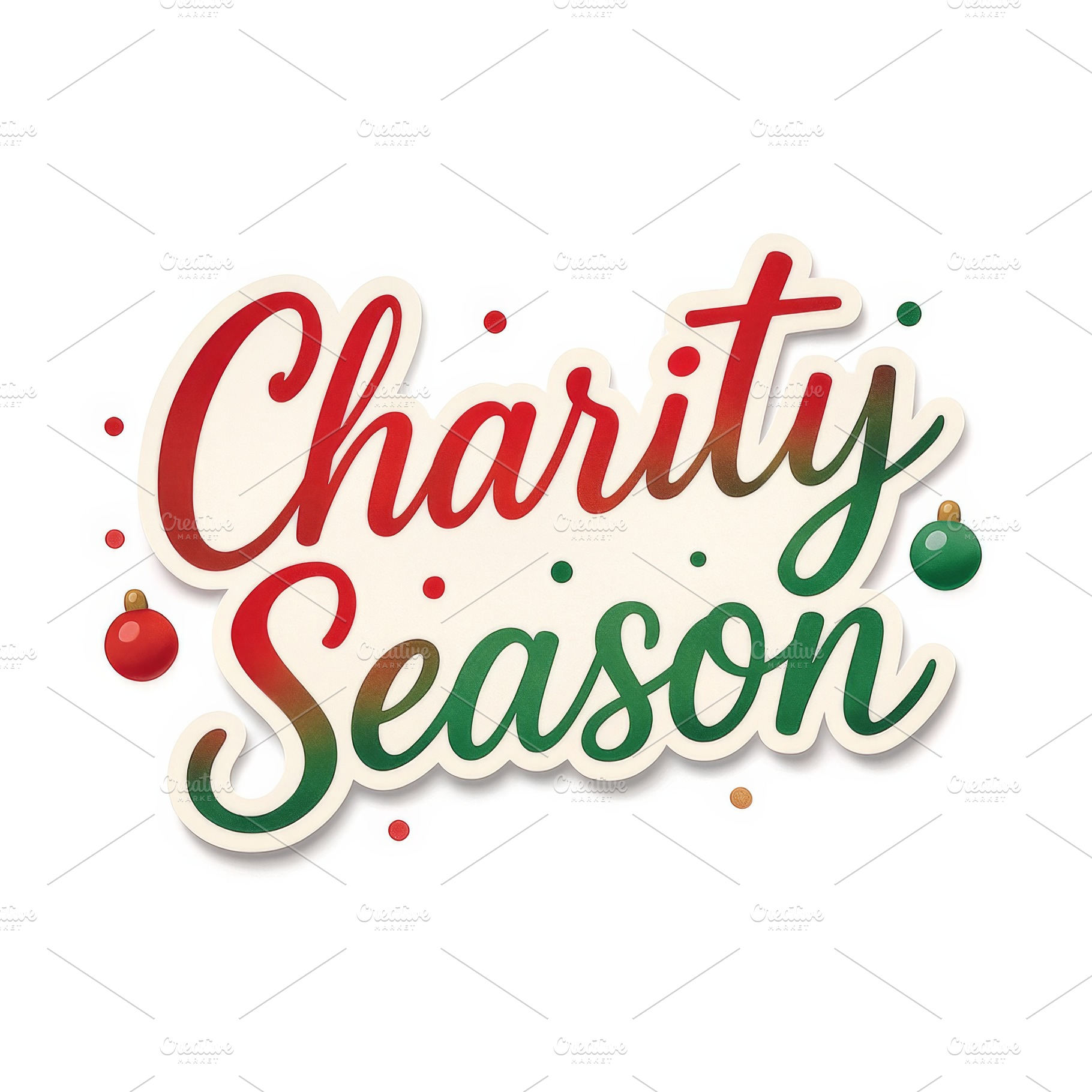 Charity season message in festive co, a Photo by Dvoevnore photos