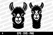 Vector logo of a smiling alpaca, a Duotone Icon by Vectorhight (Thumbnail 2 of 3)