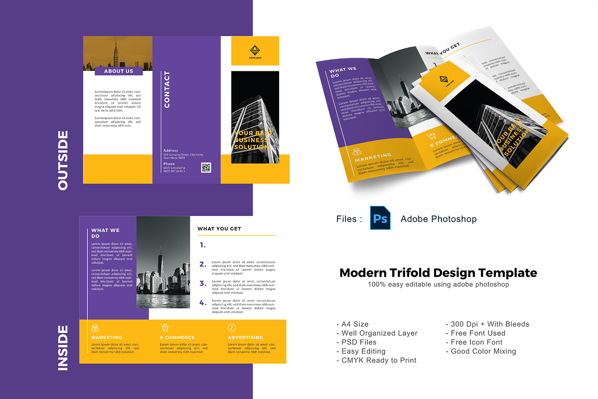 SALE | 36 BUNDLE TRIFOLD BROCHURE, a Brochure Template by rivatxfz (Photo 29 of 37)