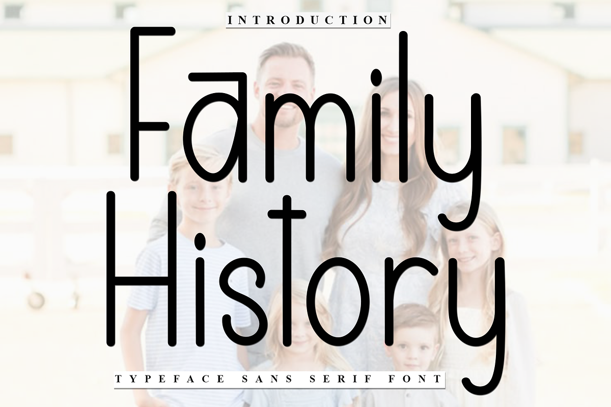 Family History, a Sans Serif Font by FreshTypeINK (Photo 1 of 7)