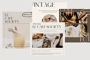 Cafe Society Social Media Templates, a Social Media Template by Le Maison Bohem (Thumbnail 9 of 11)