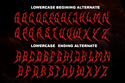 Firehell, a Blackletter Font by zamjumps (Thumbnail 10 of 11)