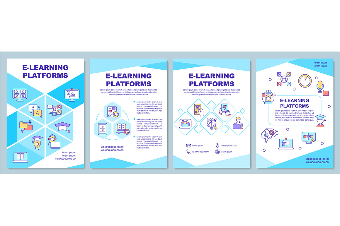 Elearning platforms brochure, a Brochure Template by IMG Visuals