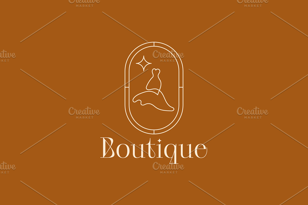 Boutique logo illustration, a Branding & Logo Template by Dyn Studio