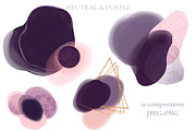 Neutral & Purple, a Texture Graphic by Salted Galaxy (Thumbnail 3 of 13)
