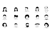 Doodle Human Face Avatars, a Person Illustration by Milota (Thumbnail 3 of 3)
