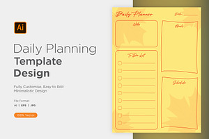 Daily Planner Sheet Design -12