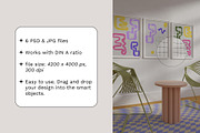 Poster frame Mockup AURELIE, a Print Template by Bonumo (Thumbnail 2 of 14)
