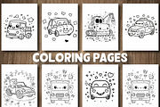 Cute Vehicles Coloring Pages, a Technology Illustration by Design Station (Thumbnail 4 of 4)