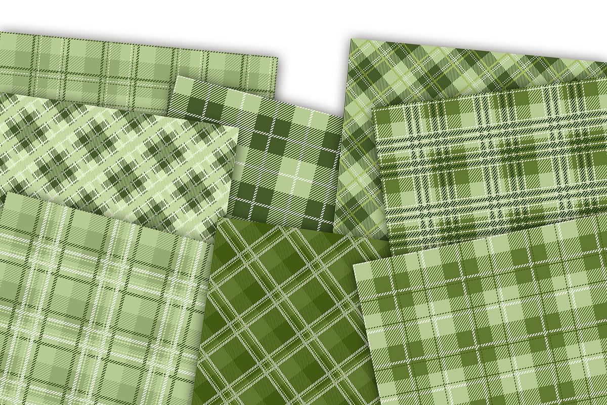 Tartan green seamless patterns, a Pattern Graphic by Gurza SHOP (Photo 3 of 3)