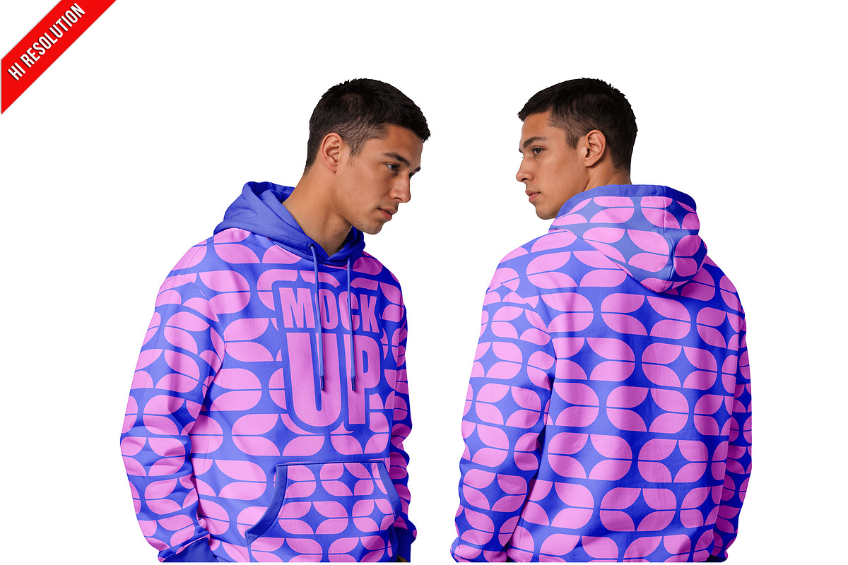 Mens Pullover Hoodie PSD, a Hoody Mockup by Bruno's Shop (Photo 1 of 3)