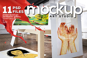 Art Studio-Poster Mock-up vol.8