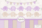 Lavender Elephant Graphics, an Illustration by Amanda Ilkov (Thumbnail 1 of 3)