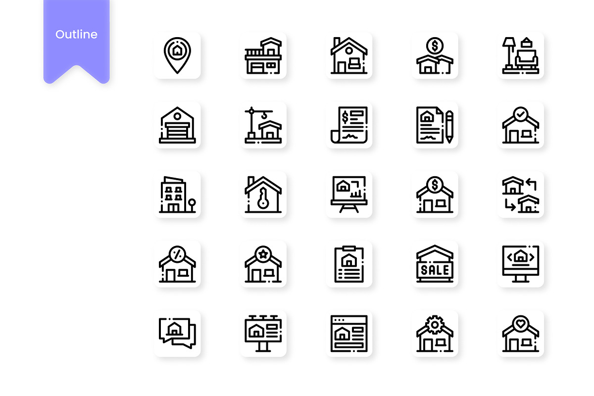 Real Estate Icon, a Duotone Icon by HacaStudio (Photo 2 of 3)