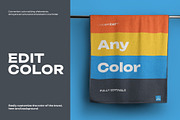 Mockup of a Large Bath / Beach Towel, a Household Mockup by Grow Design Craft Studio (Thumbnail 2 of 7)