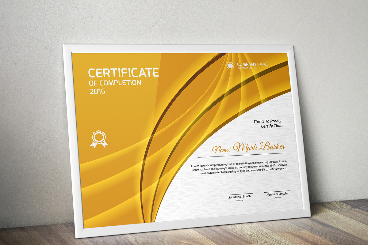 Certificate, a Stationery Template by Curve Design (Photo 5 of 8)