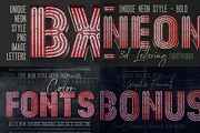SALE Neon Lettering Super Bundle, a Graphic by TVartworks (Thumbnail 3 of 27)