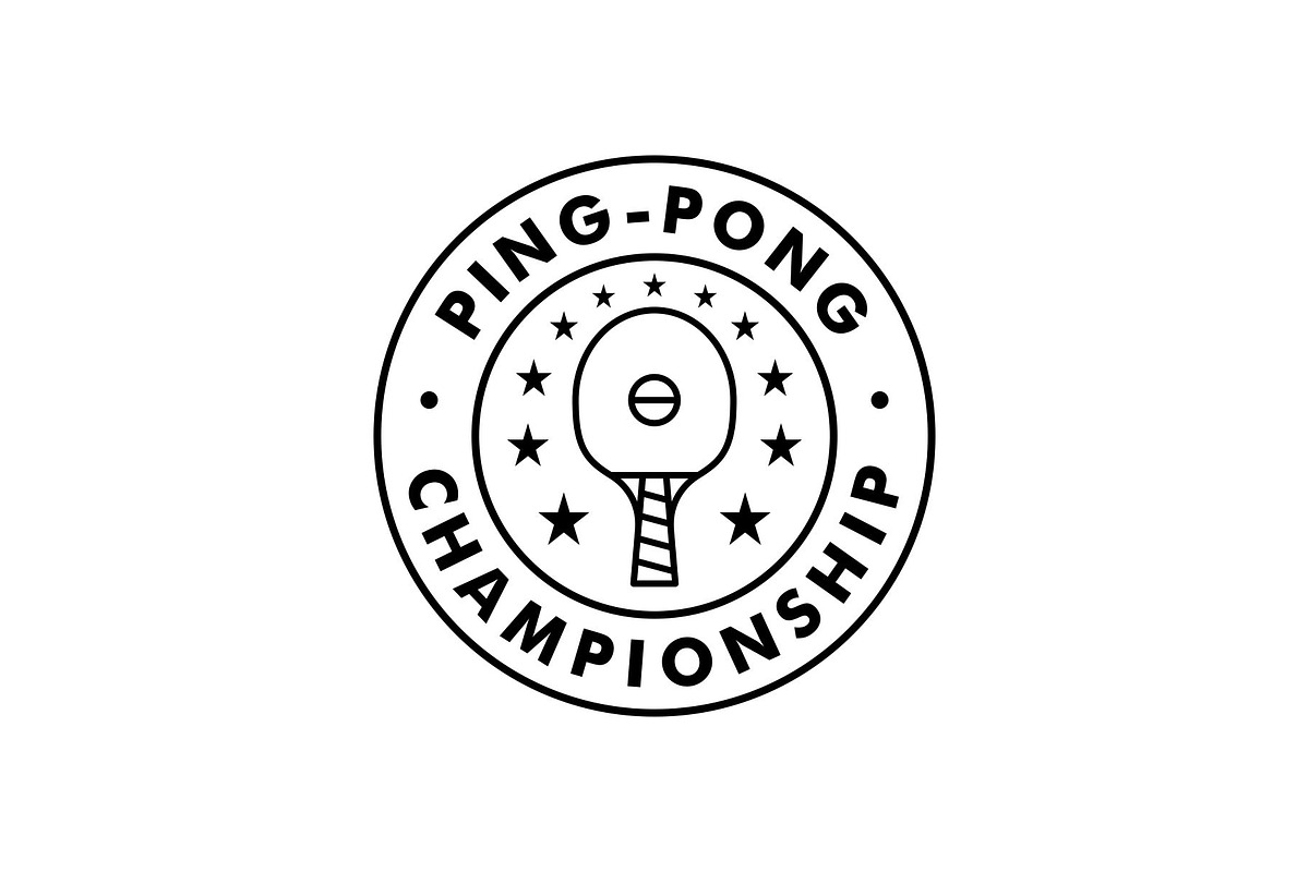 Ping Pong Sport Emblem Badge Logo, a Branding & Logo Template by Buqancreative (Photo 3 of 4)