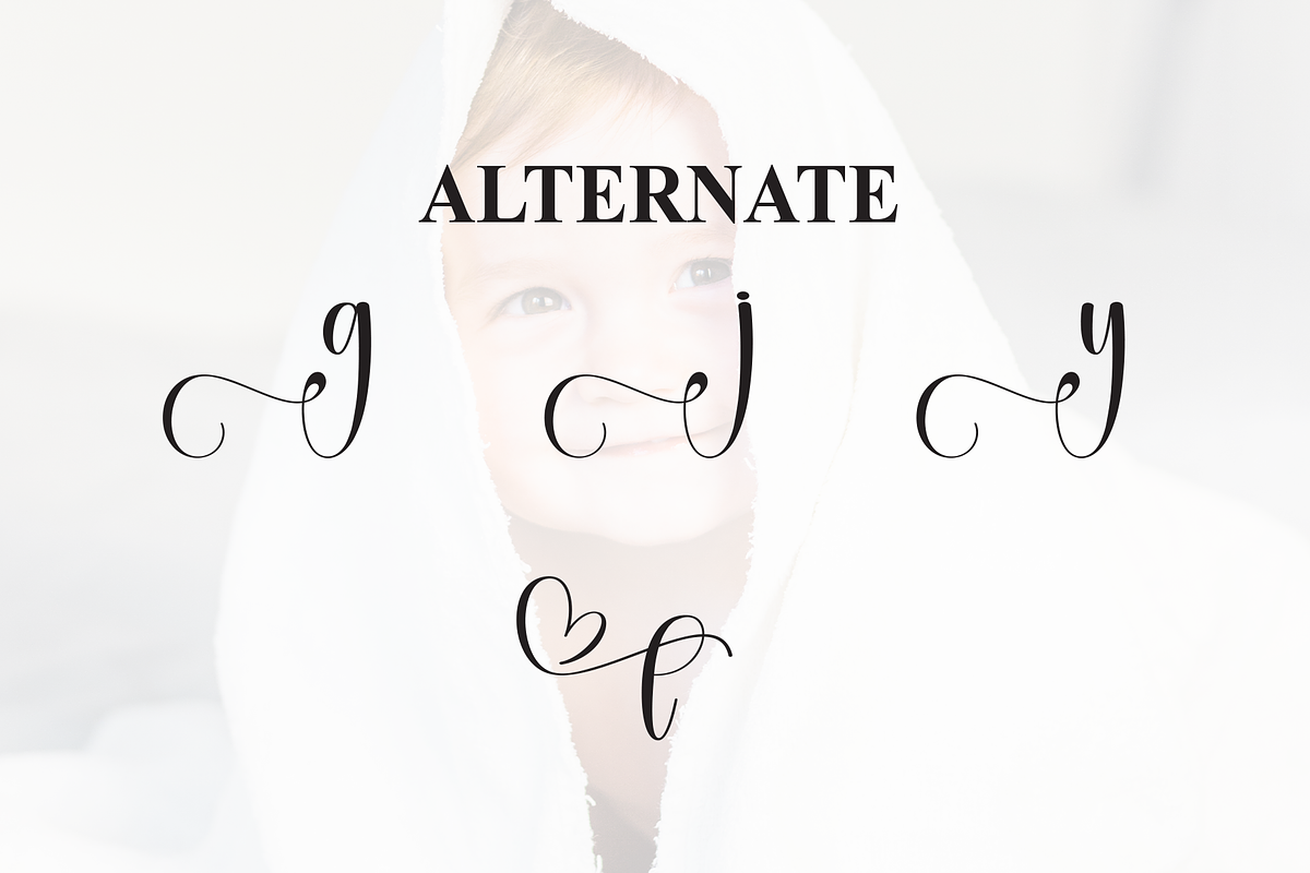 Babycute | Script Font, a Handwritten Font by Scratchones (Photo 8 of 9)