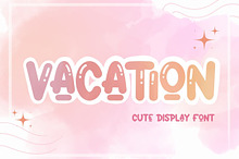 Vacation Font | Display Font