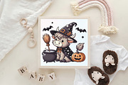 Halloween Highland Cow PNG, an Illustration by CraftArtStudio (Thumbnail 4 of 4)