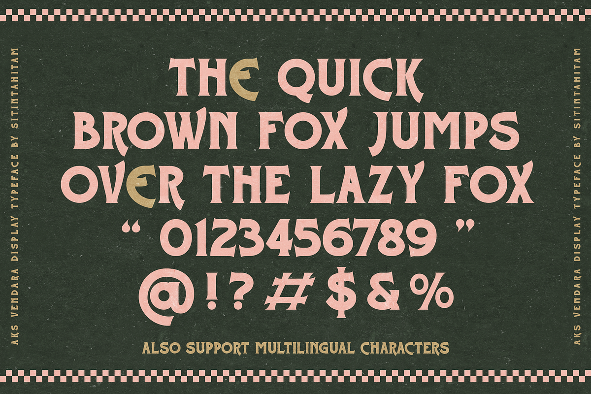 Aks Vendara + Extras, a Serif Font by Sitintahitam (Photo 8 of 9)