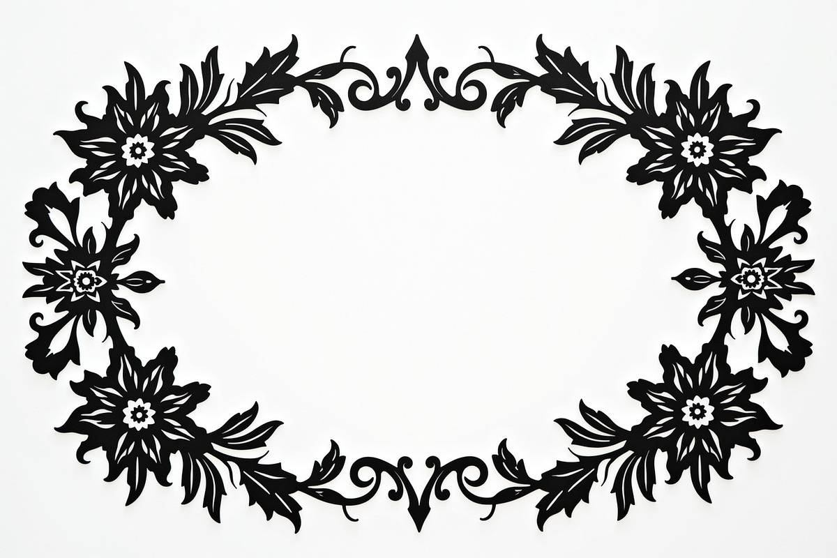 Ornamental Silhouette Frame Pack, an Illustration by BIPLOB EXPERT (Photo 4 of 9)
