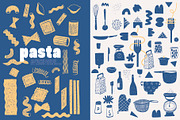 Italian Food Vector Illustration, a Food Illustration by dicreate (Thumbnail 2 of 9)