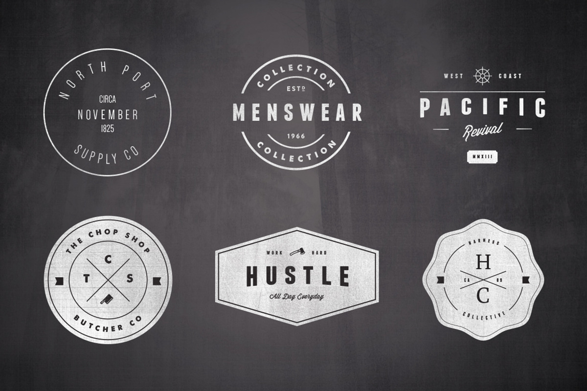 Vintage Logo Set:  Volume Two, a Branding & Logo Template by Hustle Supply Co. (Photo 4 of 5)