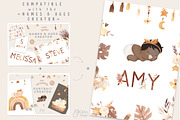 BABY PORTRAIT CREATOR. Boho newborn, a Person Illustration by OlliArtDesign (Thumbnail 13 of 14)