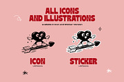 Love Icon & Sticker Set – Hand-Drawn, an Outline Icon by dicreate (Thumbnail 8 of 13)
