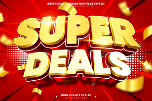 Super Deals Editable Text Effect